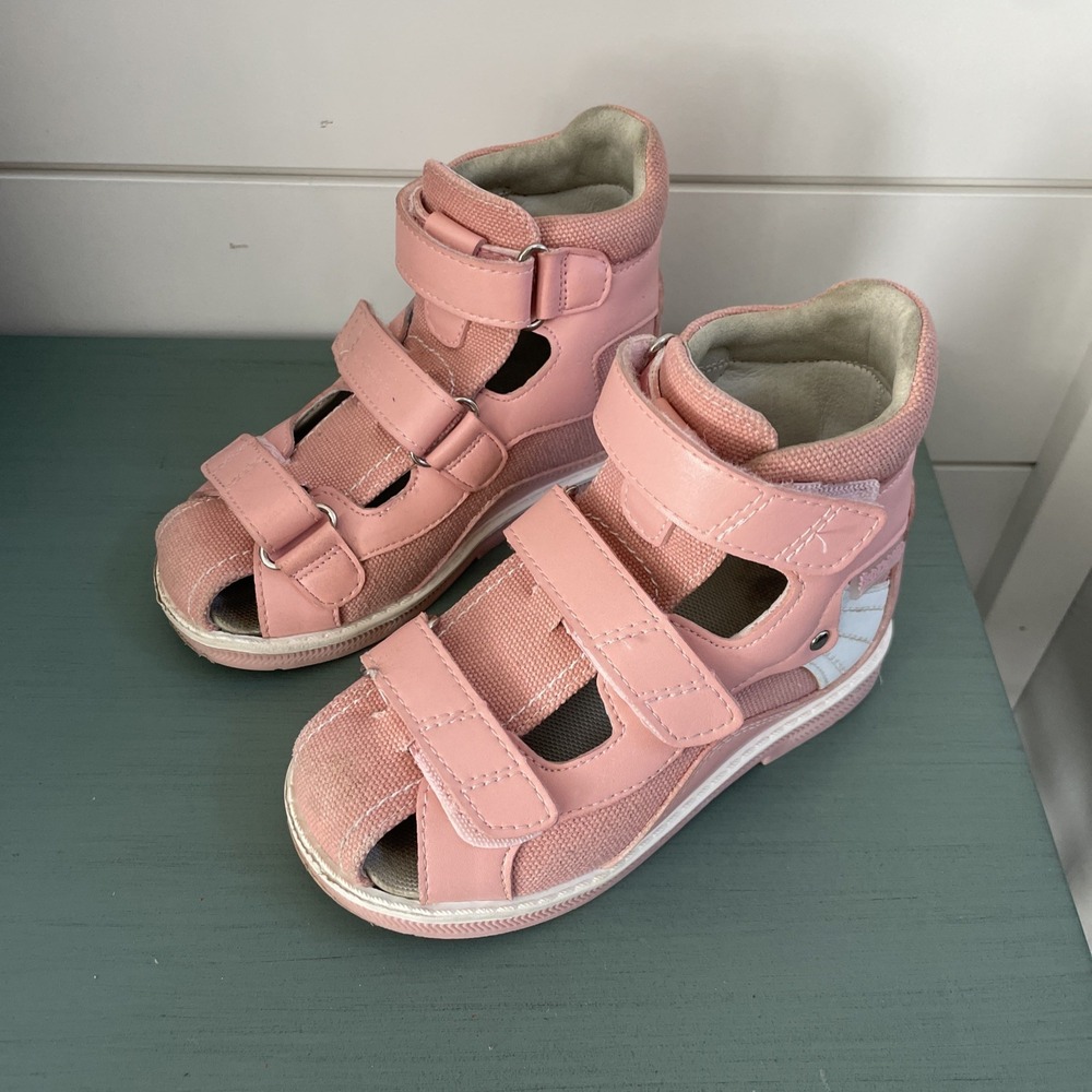 Princepard Kids Orthopedic Sneakers Pink Hook Loop Toddler Shoes EU25 - Picture 2 of 12